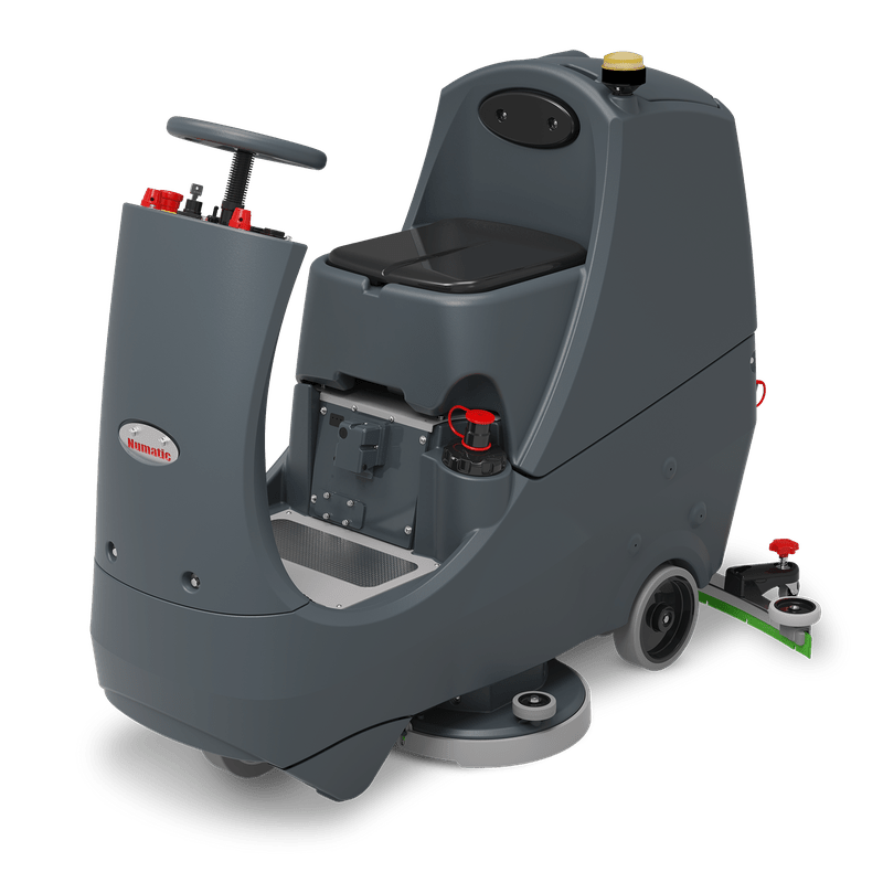 Numatic tride-on scrubber dryer CRL8072T incl. ενσωματωμένος φορτιστής και βούρτσες TenTec | Συσκευασία (1 τεμάχιο)