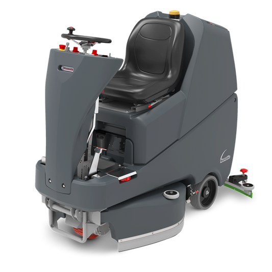 Numatic tride-on scrubber dryer TRL720T incl. ενσωματωμένος φορτιστής και βούρτσες TenTec | Συσκευασία (1 τεμάχιο)