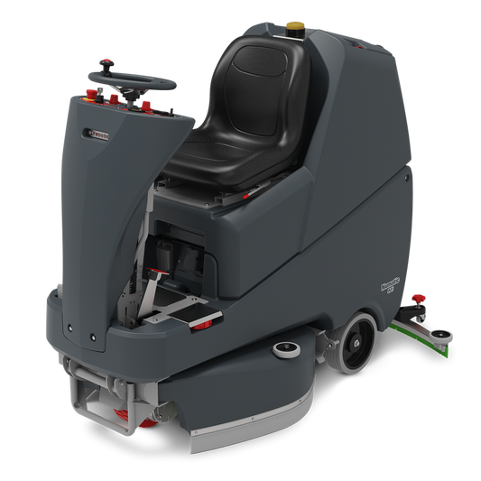 Numatic tride-on scrubber dryer TVL850/150T, incl. ολοκληρωμένος. Φορτιστής και 3 Πακέτο γραφείων TenTec (1 τεμάχιο)