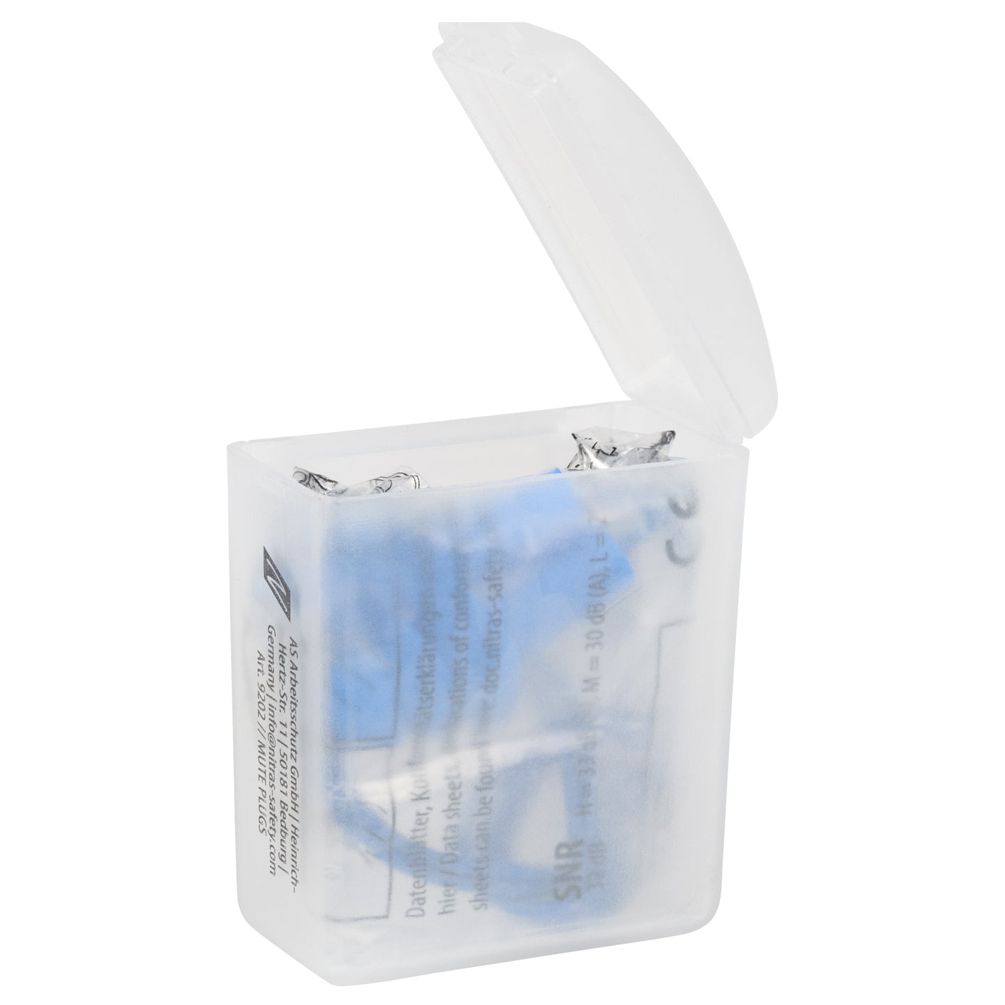 NITRAS MUTE PLUGS, ωτοασπίδες, μπλε, EN 352-2 μεταλλικό | Συσκευασία (48 τεμάχια)