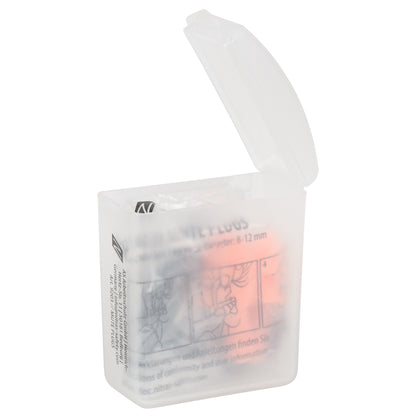NITRAS MUTE PLUGS, βύσματα προστασίας ακοής, πορτοκαλί / μαύρο, EN 352-2 πλαστικό | Συσκευασία (48 τεμάχια)