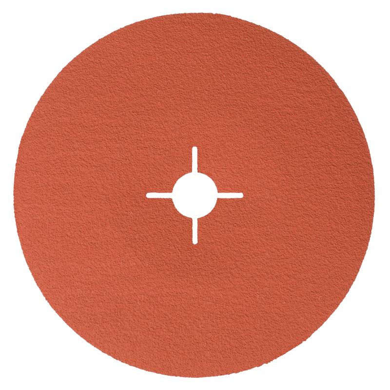 3M™ Cubitron™ II Fiber Disc 987C, 180 mm x 22 mm, 80+, με σχισμή | Συσκευασία (25 τεμάχια)