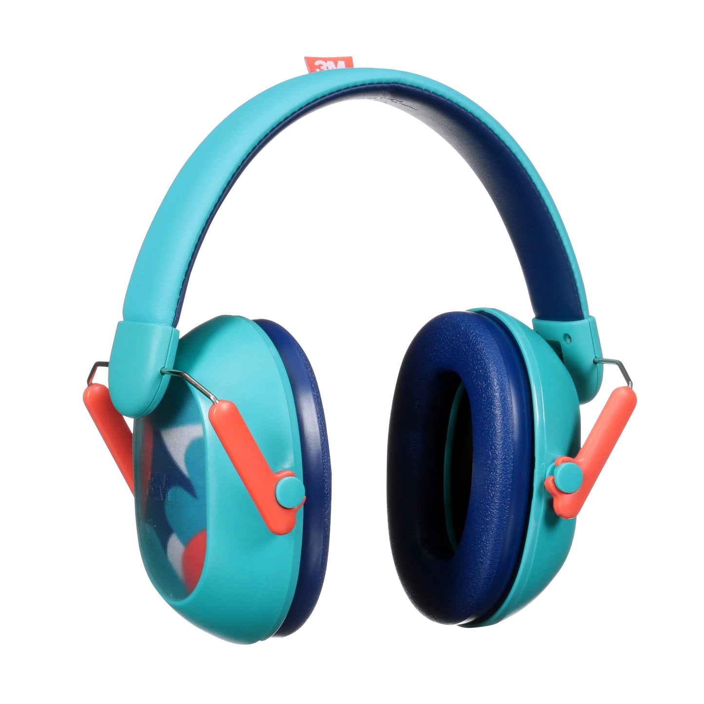 Το 3M™ προστατευτικό ακοής για παιδιά PKIDSP-TEAL-E της 3M Deutschland GmbH προσφέρει τιρκουάζ και μπλε ακουστικά, πορτοκαλί συνδέσεις, ένα μπλε επενδυμένο κεφαλόδεσμο και προστατεύει την ακοή των παιδιών από επίπεδα θορύβου μεταξύ 87-98 dB.