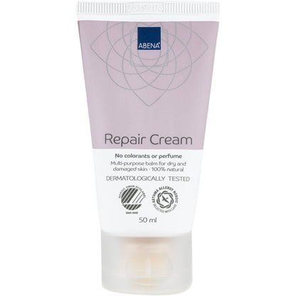 Abena Re-Seller GmbH Repair Creme, 100% Lanolin, 50 ml, χωρίς άρωμα και δερματολογικά ελεγμένη, ιδανική για ξηρό δέρμα. Χωρίς χρωστικές ή άρωμα (Κουτί με 6 συσκευασίες).