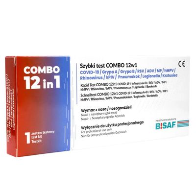 Combo 12in1 με Πνευμονιόκοκκους + Λεγεωνέλλες + Κοκκύτη | Συσκευασία (1 τεστ) 