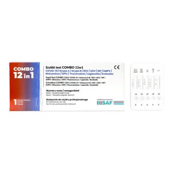 Combo 12in1 με Πνευμονιόκοκκους + Λεγεωνέλλες + Κοκκύτη | Συσκευασία (1 τεστ) 