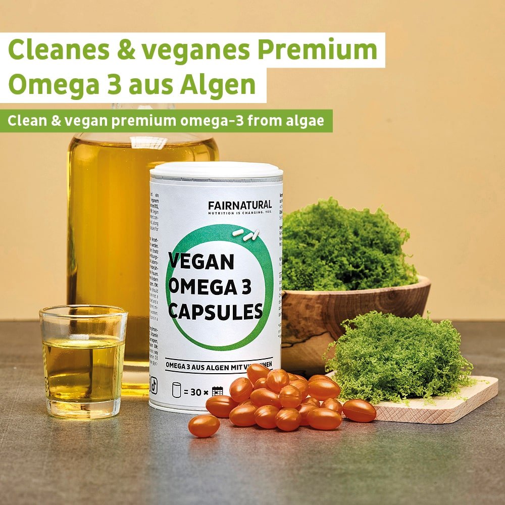 Vegan κάψουλες Ωμέγα 3 από φύκια