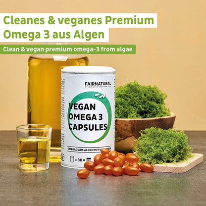 Vegan κάψουλες Ωμέγα 3 από φύκια