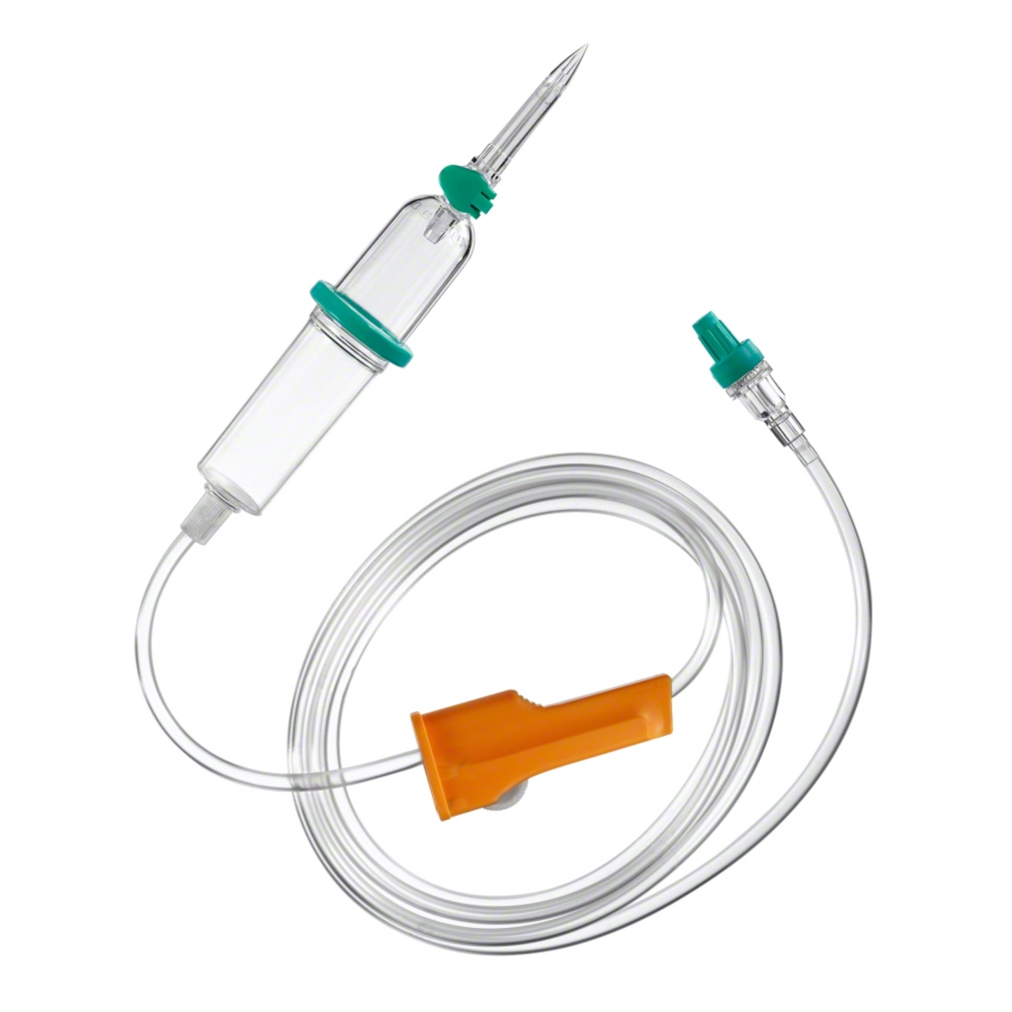 Το B. Braun Intrafix® SafeSet Premium-Infusionsgerät της B. Braun Deutschland GmbH & Co. KG αποτελείται από έναν διαφανή θάλαμο, ο οποίος συνδέεται με έναν διαφανή σωλήνα μήκους 210 cm με ενσωματωμένη βαλβίδα μεμβράνης Safeflow. Αυτό το σετ είναι εξοπλισμένο με ένα πράσινο σύνδεσμο για την παροχή υγρών και ένα πορτοκαλί σφιγκτήρα ελέγχου ροής για να εξασφαλίσει ακριβή και ασφαλή χορήγηση υγρών.