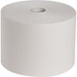 Ένα μεγάλο, λευκό ρολό πανιών WypAll® L20 EXTRA από την Kimberly-Clark GmbH, με 1.000 πανιά σε ένα ρολό, παρουσιάζεται μπροστά από ένα απλό λευκό φόντο.