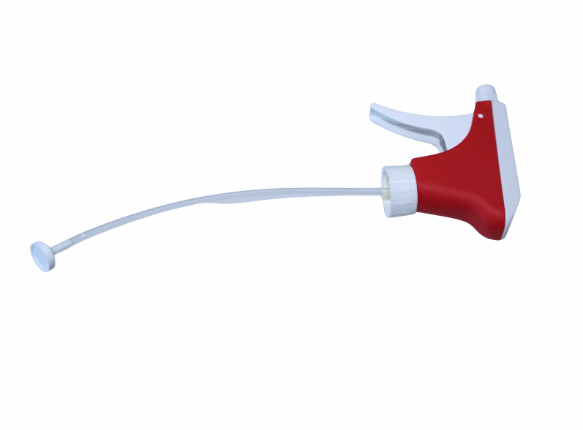 Ο Altruan Sprayer K3 (λευκό κόκκινο), ένα πλαστικό κεφαλή ψεκασμού με σπείρωμα 25mm, φίλτρο αναρρόφησης και σωλήνα 21,5cm, απεικονίζεται σε ένα απλό λευκό φόντο.