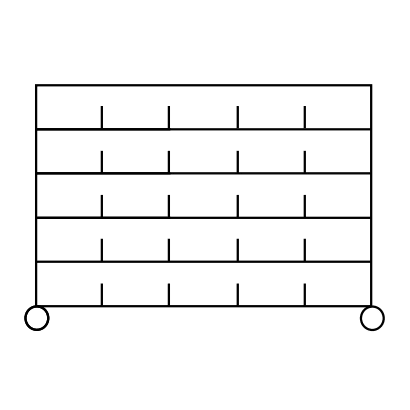 Το καρότσι ραφιών Novocal είναι ένα ορθογώνιο τετράροφο ράφι από επινικελωμένο, γυαλιστερό χρωμιωμένο ατσάλι ακριβείας με πέντε κάθετους διαχωριστές ανά σειρά και κύκλους στις κάτω γωνίες. Έρχεται ως ένα πακέτο με 4 γωνιακούς στύλους.