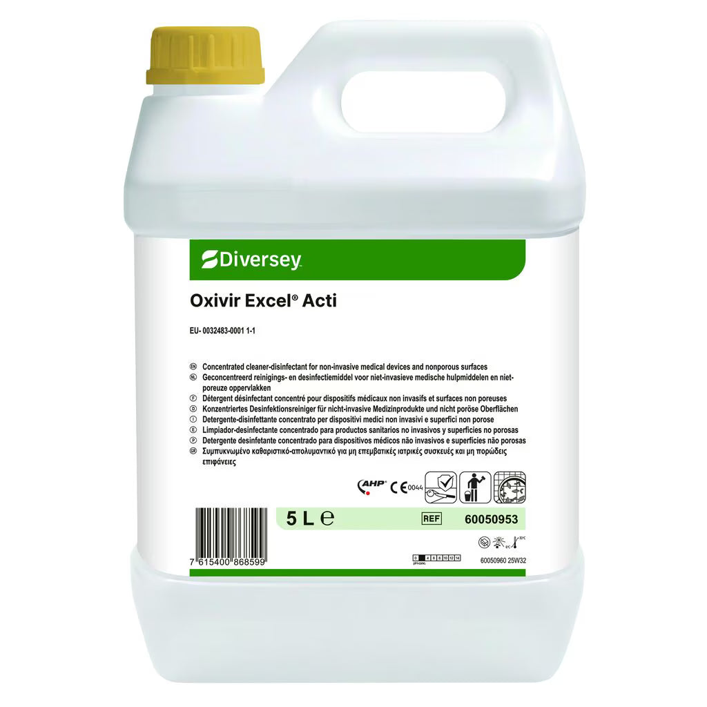 Oxivir Excel Acti, απολυμαντικό καθαριστικό με AHP | Δοχείο (5 λίτρα)