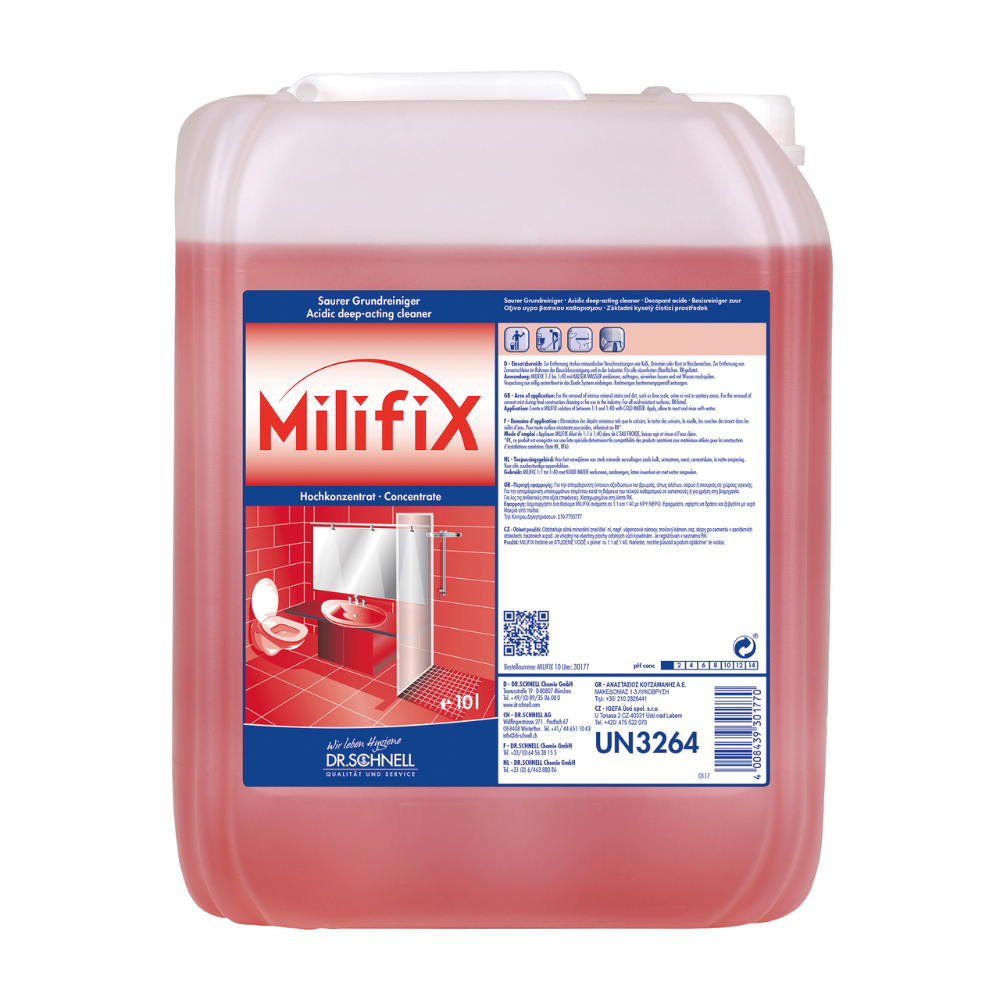 Ιδανικό για εργασίες καθαρισμού μετά την κατασκευή είναι ένα κόκκινο δοχείο Dr.