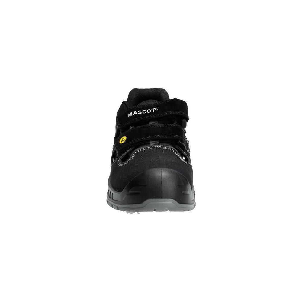 Σανδάλια ασφαλείας S1P, Πέδιλα ασφαλείας Velcro Παπούτσια ασφαλείας S1P, μαύρο/ασημί