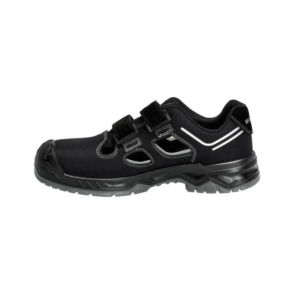 Σανδάλια ασφαλείας S1P, Πέδιλα ασφαλείας Velcro Παπούτσια ασφαλείας S1P, μαύρο/ασημί