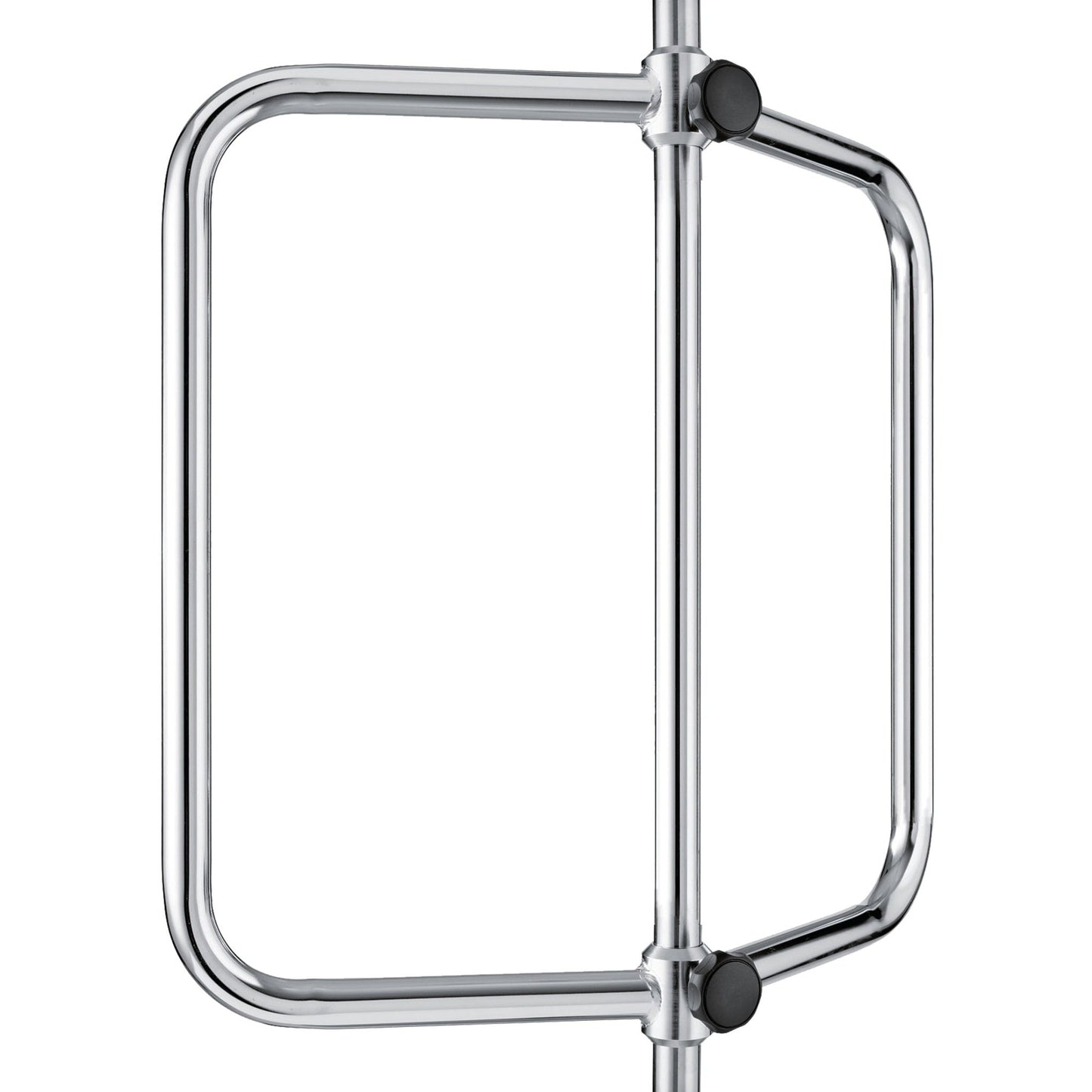 Μια μεταλλική περιστρεφόμενη κλειδαριά μιας χρήσης με μια κάθετη ράβδο και έναν τετράγωνο περιστρεφόμενο βραχίονα, που συχνά εξοπλίζεται με το Novocal Infusionspumpenhalter για αντλίες της Novocal, για την ασφαλή στερέωση αντλιών έγχυσης σε δημόσιους ή εμπορικούς χώρους.