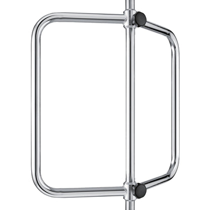 Μια μεταλλική περιστρεφόμενη κλειδαριά μιας χρήσης με μια κάθετη ράβδο και έναν τετράγωνο περιστρεφόμενο βραχίονα, που συχνά εξοπλίζεται με το Novocal Infusionspumpenhalter για αντλίες της Novocal, για την ασφαλή στερέωση αντλιών έγχυσης σε δημόσιους ή εμπορικούς χώρους.