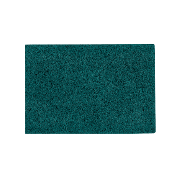 Απεικονίζεται ένα ορθογώνιο πράσινο Kiehl-Woodmaster-Pad Schleifpad ορθογώνιο, κόκκωση 100 (35 x 55 εκ., 10 τεμάχια) της Johannes Kiehl KG μπροστά από ένα απλό λευκό φόντο.