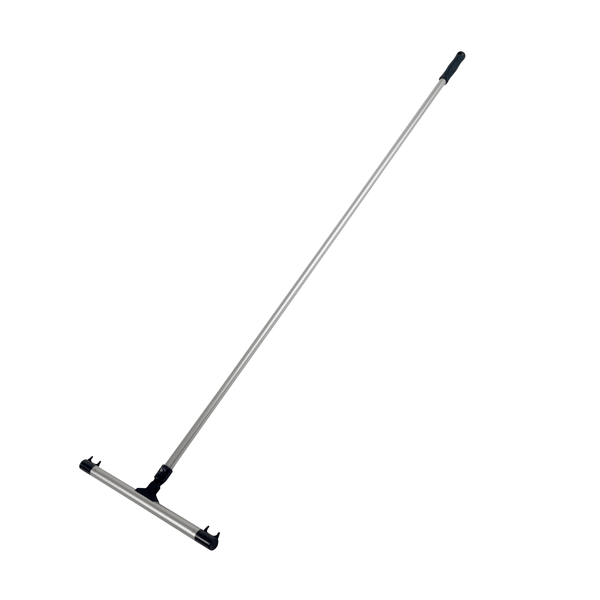 Το Kiehl Wischwiesel για την εφαρμογή λαδιού ξύλου, χωρίς κάλυμμα, 40 cm από την Johannes Kiehl KG είναι ιδανικό για μεγάλες ξύλινες επιφάνειες. Εμφανίζεται 1 κομμάτι με μακρύ χερούλι και επίπεδη λαστιχένια λεπίδα μπροστά από λευκό φόντο.