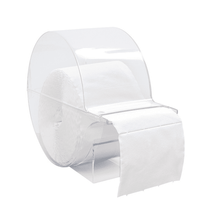 Ένα κουτί βαμβακερών επιθεμάτων της Meditrade GmbH περιέχει ένα πακέτο (1 τεμάχιο), με ένα μέρος του προϊόντος να είναι ορατό και να προεξέχει εν μέρει από τον διαφανή διανομέα.