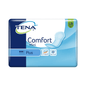 Μια συσκευασία σερβιετών ακράτειας TENA Comfort Mini Plus περιέχει 30 σερβιέτες, οι οποίες έχουν κατασκευαστεί με τη χρήση της πιο σύγχρονης τεχνολογίας. Η συσκευασία είναι κυρίως μπλε και λευκή και φέρει το λογότυπο της TENA, καθώς και σύμβολα που υπογραμμίζουν την απορροφητικότητα, την άνεση, τον έλεγχο των οσμών και τον πυρήνα Dry Fast Core για εξαιρετική προστασία.