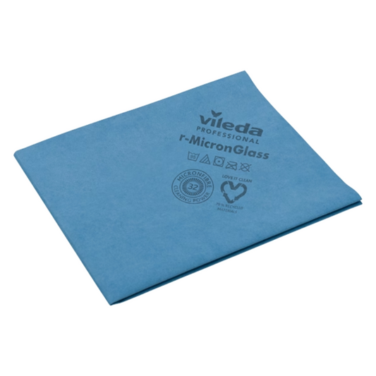 Vileda Professional R -Micronglass Glass Plass - 50 x 40 cm | Πακέτο (5 τεμάχια)