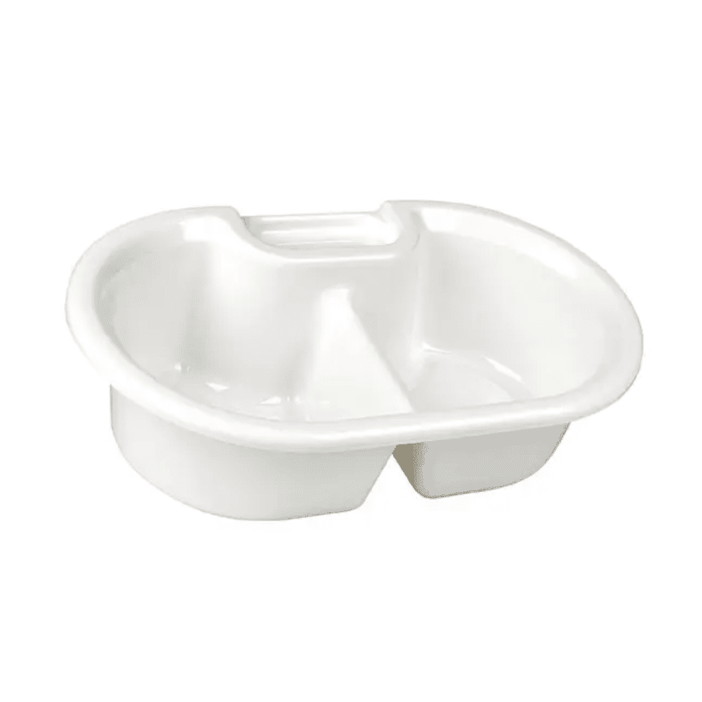 Η λεκάνη πλυσίματος με θήκη σαπουνιού της Servoprax GmbH με διαστάσεις 40 x 25 x 11 cm είναι μια λευκή διπλή λεκάνη από πλαστικό με μια κεντρική λαβή, ιδανική για πλύσιμο ή τακτοποίηση με την πρόσθετη άνεση μιας θήκης σαπουνιού.