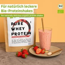 Bio Whey Protein Pulver Erdbeere – Ansicht 2