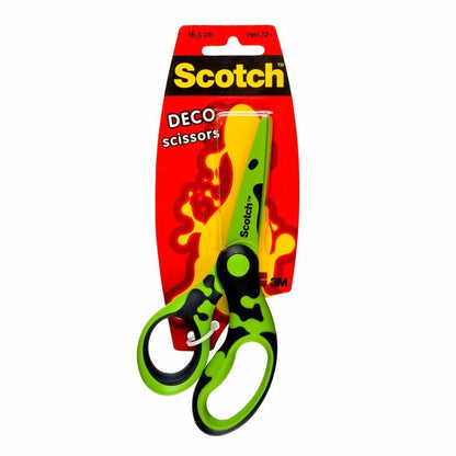 Το ψαλίδι Scotch™ DECO της 3M Deutschland GmbH (πράσινο, μπλε ή ροζ), 16,5 cm, έρχεται σε μονή συσκευασία και είναι ιδανικό ως ψαλίδι γραφείου για χρήστες από 12 ετών.