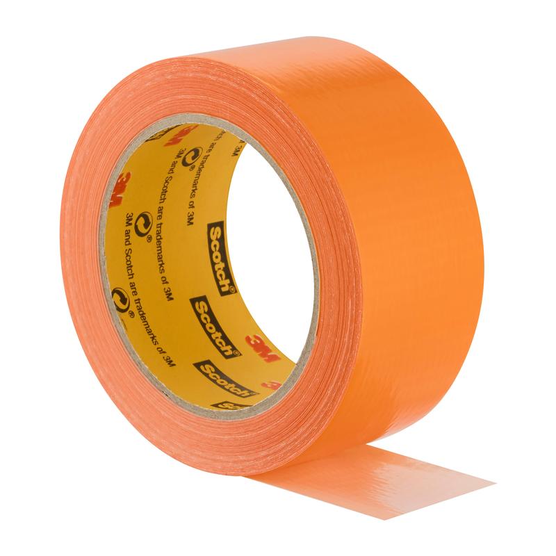 Ένας ρόλος ταινίας Scotch® High Visibility, πορτοκαλί, 25 m x 48 mm (6 Τεμ./Συσκευασία) από την 3M Deutschland GmbH, με γυαλιστερή επιφάνεια και χαραγμένο εσωτερικό πυρήνα, είναι ιδανική για εφαρμογές ασφαλείας υψηλής ορατότητας.