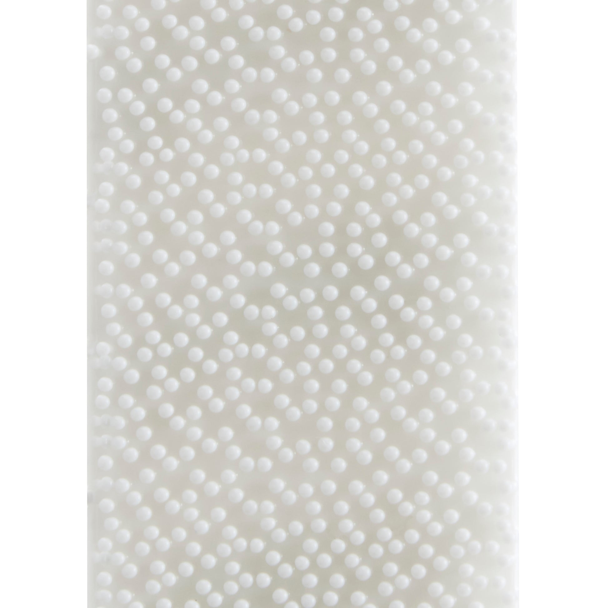 Nahaufnahme einer weißen Oberfläche mit kleinen, gleichmäßig verteilten, erhabenen Punkten. Die weiche, durchscheinende Textur ist perfekt für die beschädigungsfreie Montage mit 3M Command™ Bilder-Montage Strips 17203, Größe M und S, Vorteilspack (8×M + 4×S), Karton (7 Packungen).