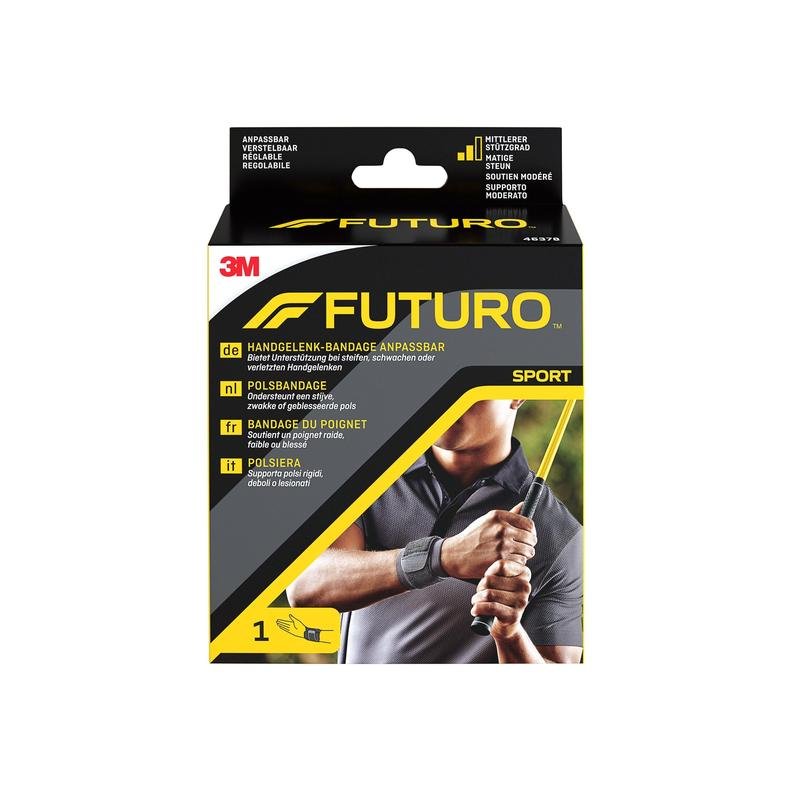 FUTURO™ ρυθμιζόμενος επίδεσμος καρπού 46378, ρυθμιζόμενος SPORT (14,0 - 24,1 cm) | Συσκευασία (1 τεμάχιο)