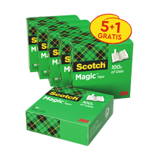 Scotch® Magic™ Invisible Tape Value Pack 6 ρολά 19mm x 33m | Συσκευασία (6 ρολά)