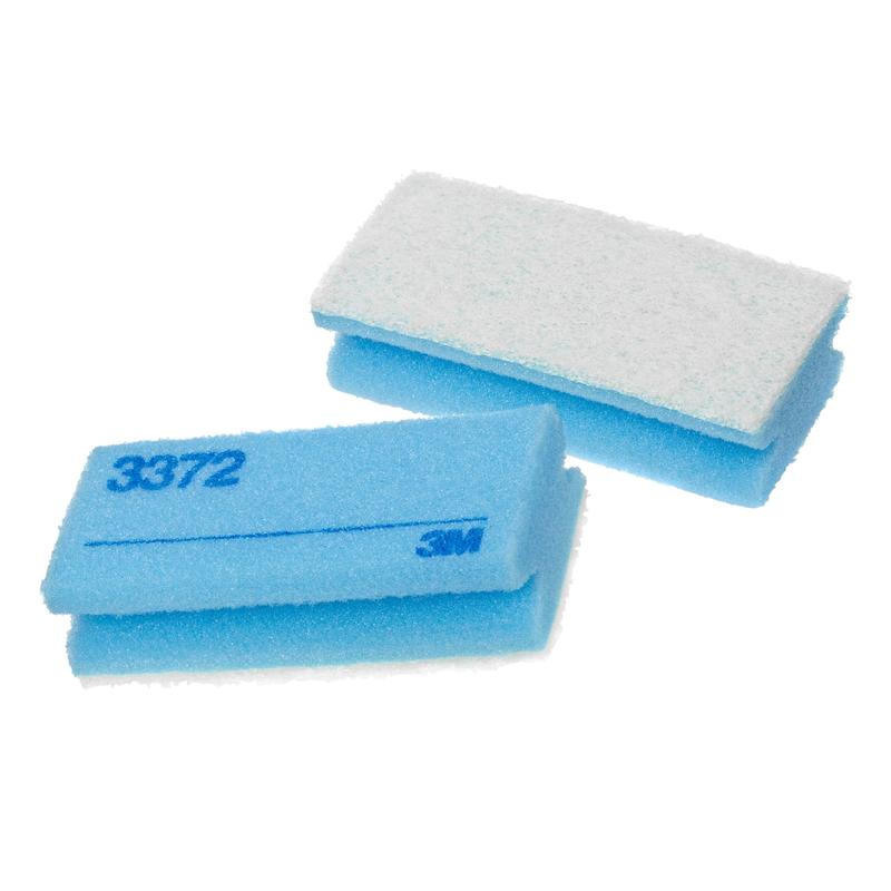 Σφουγγάρι καθαρισμού 3M™ Scotch-Brite™ 3372, Μπλε / Λευκό, 70 mm x 150 mm, 10 x 10 τεμάχια / θήκη | Συσκευασία (10 τεμάχια)