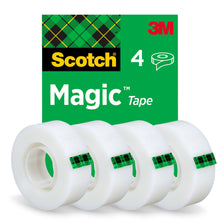 Scotch® Magic™ Invisible Tape 8-1933-4S, 19mm x 33m, 4 Rolls/Pack | Συσκευασία (4 ρολά)