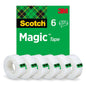 Scotch® Magic™ Invisible Tape 8-1933-6/5S, 19mm x 33m, 6 Rolls/Pack | Συσκευασία (6 ρολά)